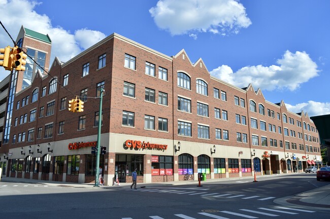Albert Street and M.A.C. Avenue corner. - East Lansing City Center Condominiums