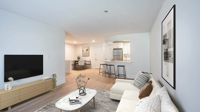 Living Room with Hard Surface Flooring