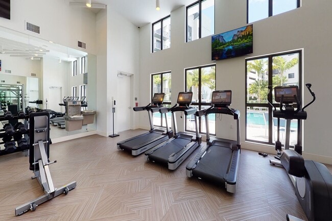 Our spacious fitness center offers a variety of equipment to meet your needs.