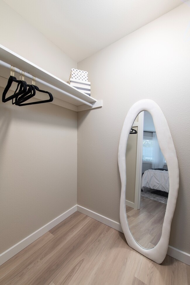 Model smaller bedroom closet - Regency Apartments