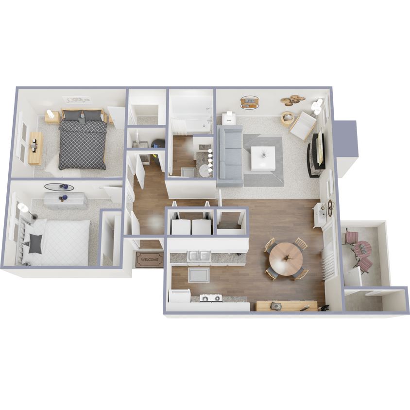 Floor Plan - 2A Two Bedroom