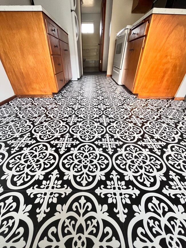New Tiled Kitchen Floor - 1634 SW 114th St Apartments Unit 2