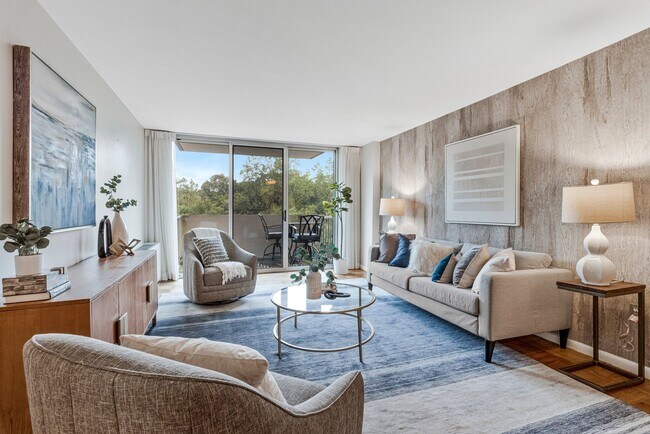 Spacious unit with balcony, park views - 2939 Van Ness St NW Unit 706