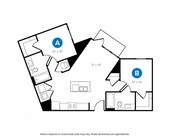 2 Bed, 2 Bath Plus