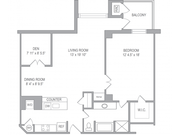 1BR/1BA DEN MODERNIZED