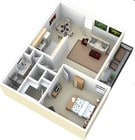 1BR/1BA