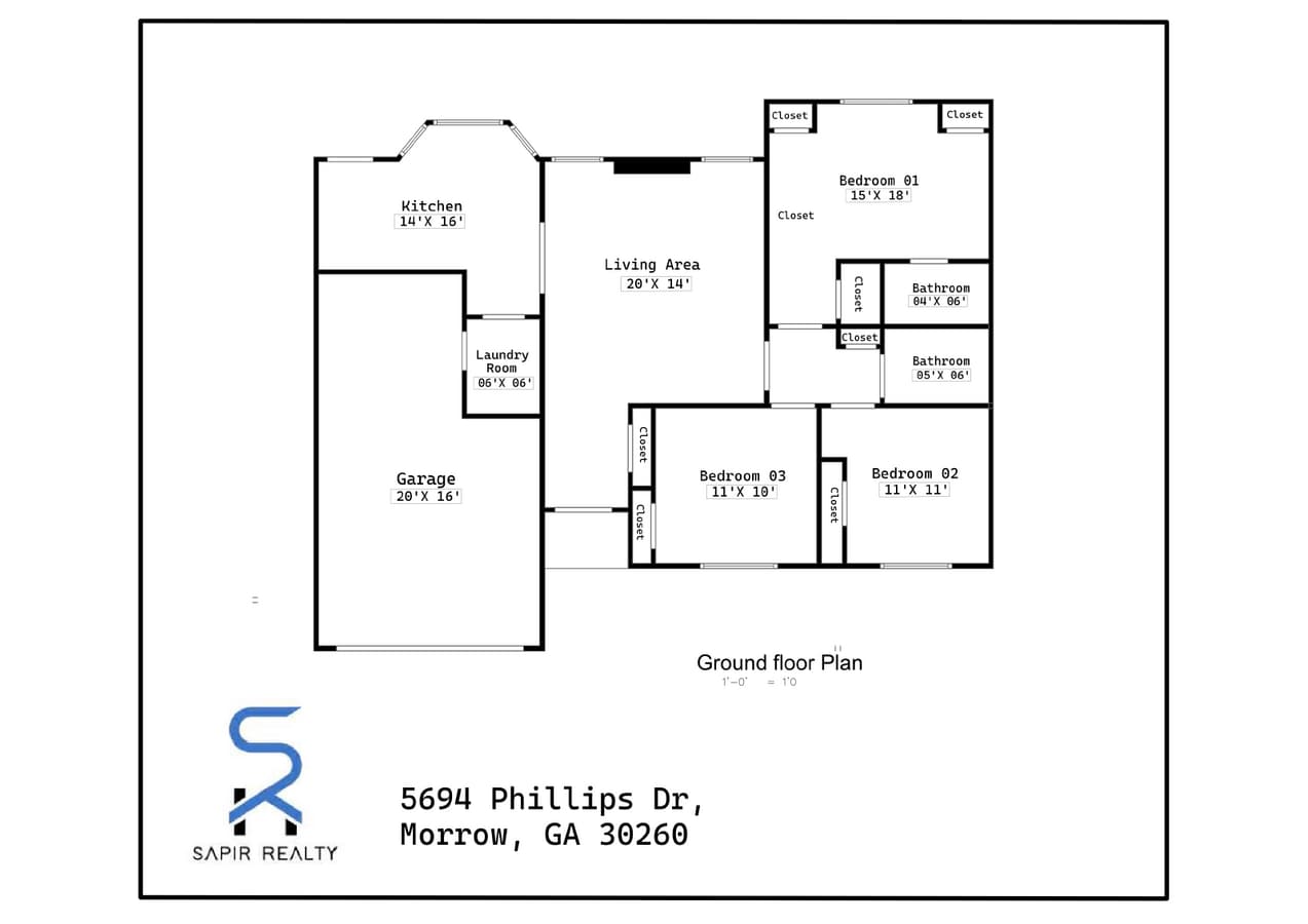 Photo - Charming 3-Bedroom Home with 2 Baths and 1216 Sq Ft of Comfort in Morrow, GA!