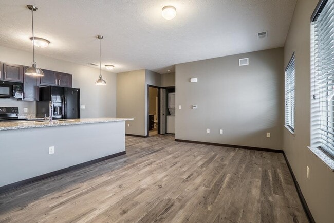Sleek finishes, durable flooring, and an open layout make it easy to design a space that fits your lifestyle.