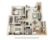 2 Bedroom | 2 Bath | 1060 SF