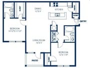 2BR/2BA