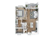 Explore this contemporary floor plan designed for stylish urban living.