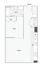 A | 1-Bedroom Floorplan