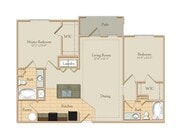 2BR 2BA Delux