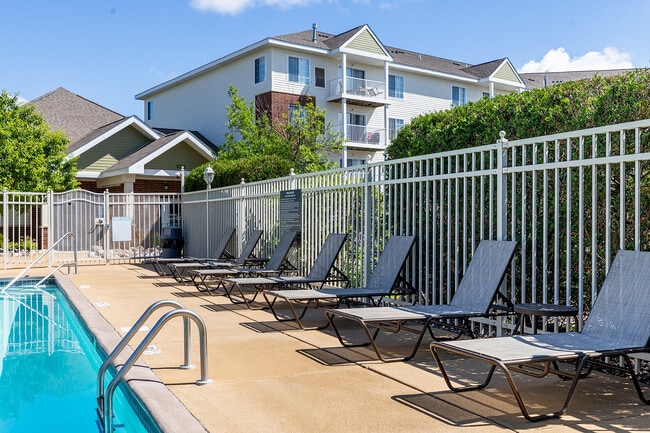 Inviting outdoor pool area