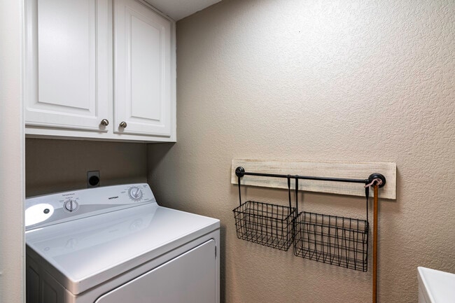Two Bedroom Model Home Washer And Dryer