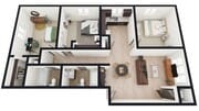 E: 3 Bed 2 Bath