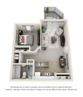 1 Bed - 1 Bath Roman