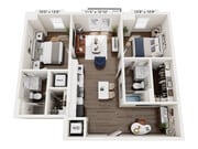 B2.1e floor plan Trella Uptown