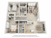 2CR floor plan Heritage Apartments