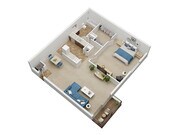 The Duckworth - 1 Bed 1 Bath - 800 Sq. Ft.