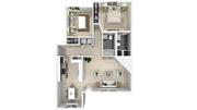 2 Bedroom x 1.5 Bathroom