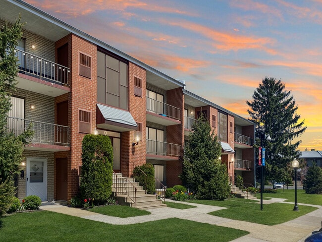 Sunset Exterior Elevation - Ambassador Apartments