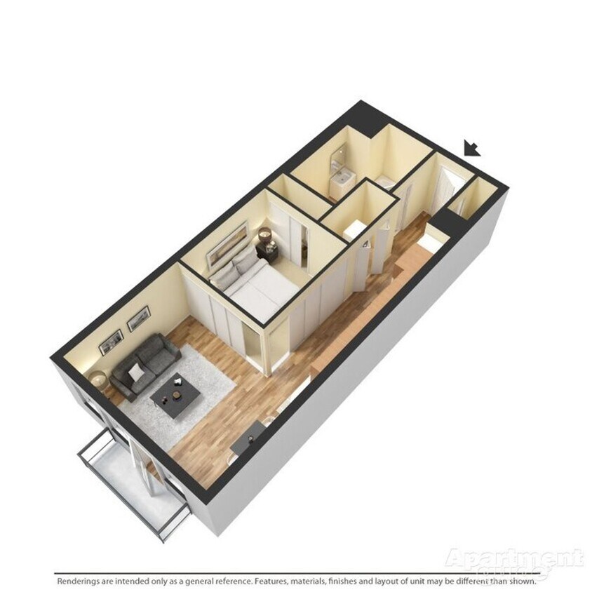 Floor Plan - Urban-  1x1