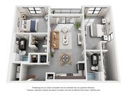 The Picasso | 2 Bed 2 Bath | 1225 sq ft | Cottonwood Westside | Apartments in Atlanta, GA