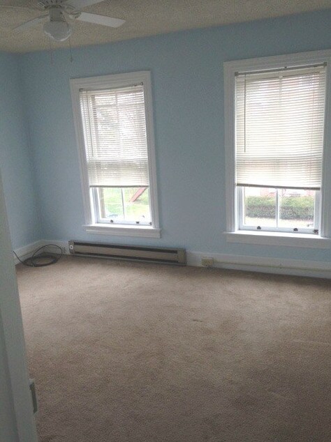 Bright 2nd bedroom accessed from the first bedroom off of the living room