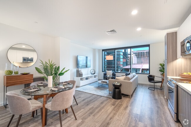 Interior Living Room and Dining Room
