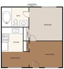 One Bedroom One Bath, 404 Sq. Ft.
