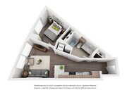 McKenzie - E - 1 Beds - 1 Baths - 572 Sq. ft.