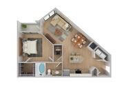 1 Bedroom | 1 Bath | 775 SF | Renovated