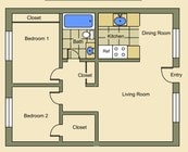 2BR/1BA