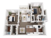 The Keowee floor plan The Vinings at Duncan Chapel