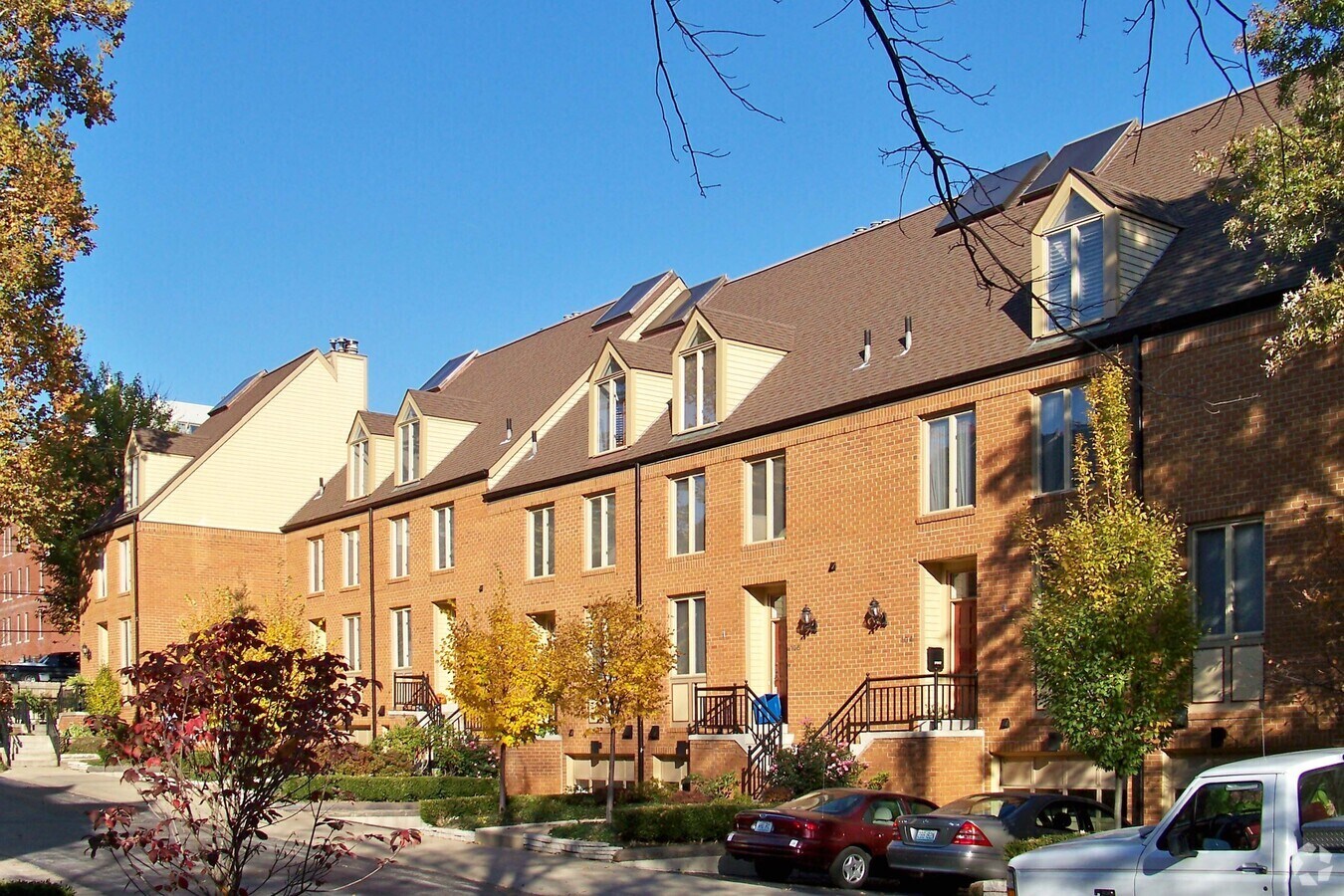 View from the southwest - West Pine Place Townhomes