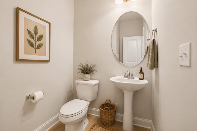 Half bathroom on the 1st floor