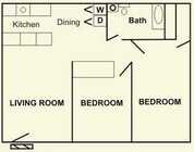 2BR/1BA