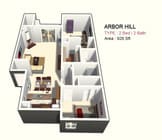 Two Bed / Two Bath