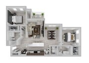 2 Bedroom | 2 Bath | 1254 SF