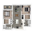 The Hawthorne - 2 Beds, 2 Baths, 900-922 sq. ft.
