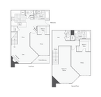 2 BR x 2 BA - C1 Floorplan