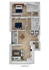 Plano de planta B11 10 WestEdge