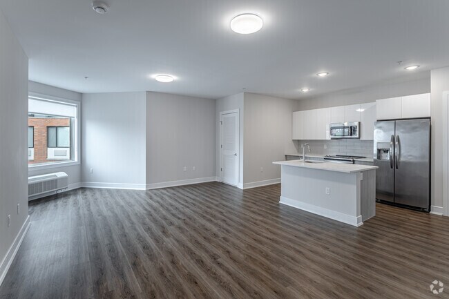 1BR, 1BA - Kitchen/Living Room - The Metro