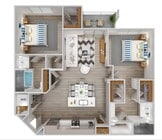 Tides | 2 Bed/2 Bath | 1,127 SF