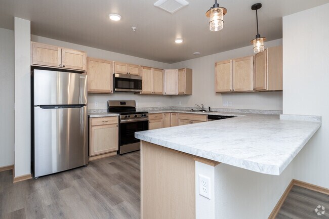 3BR, 2BA - Kitchen - Meadowlark Eco Cottages