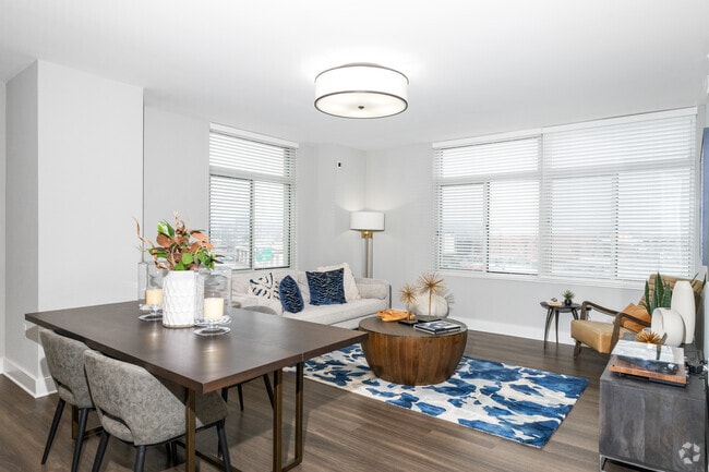 2BR, 2BA - 1,116SF - Living Room, Dining Room