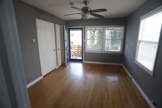Bright, airy main room