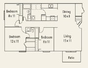 3BR/2BA