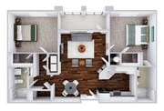 Van Gogh U2B | 2 bed / 2 bath